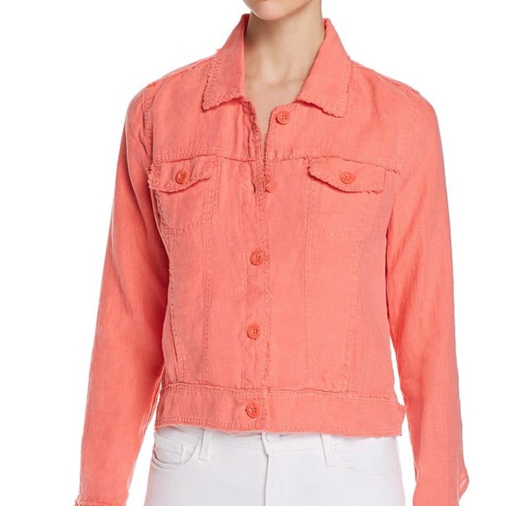 Tommy Bahama Women's Two Palms Linen Raw Edge Jacket - Medium - Picture 7 of 7